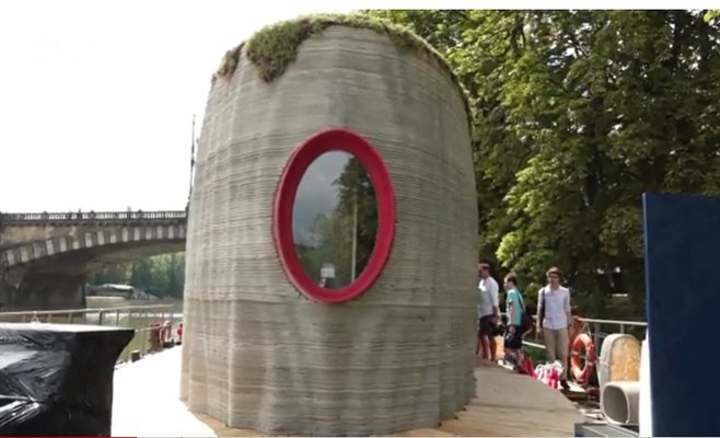 В Праге представлен первый дом, напечатанный на 3D-принтере