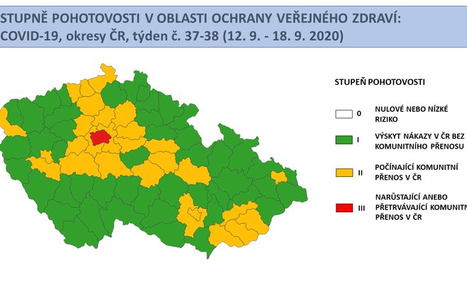 Чехия становится оранжевой на светофоре, количество умерших растет