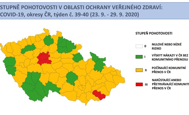 Обновленный светофор: к Праге добавлены еще три красных района