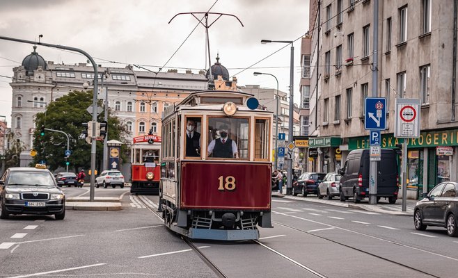 В воскресенье в Праге состоялся парад трамваев