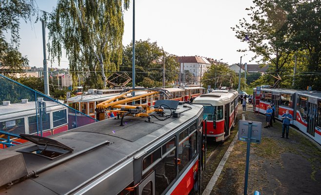 В воскресенье в Праге состоялся парад трамваев