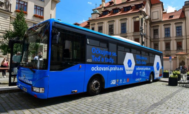 По Праге будет курсировать вакцинационный автобус