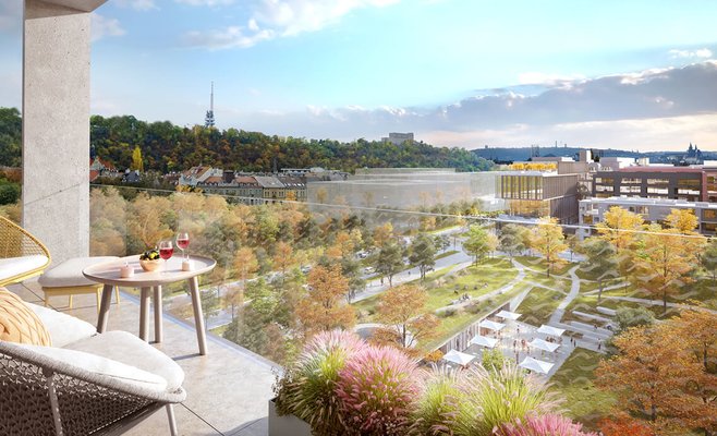 На Роганском острове в Праге начинается строительство нового жилого района