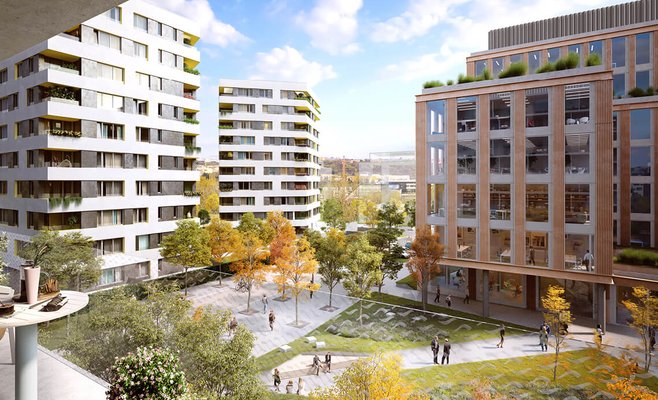 На Роганском острове в Праге начинается строительство нового жилого района