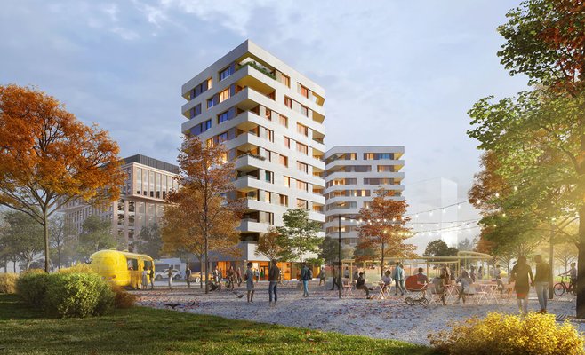 На Роганском острове в Праге начинается строительство нового жилого района