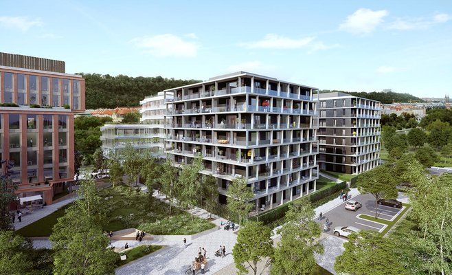 На Роганском острове в Праге начинается строительство нового жилого района