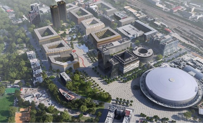 Прага 9 хочет построить новый жилой район рядом с О2 Arena