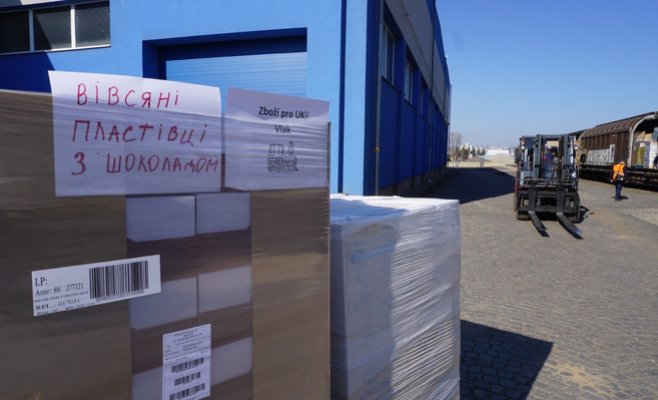 Поезд с гуманитарной помощью для Украины сегодня вечером отправился из Праги