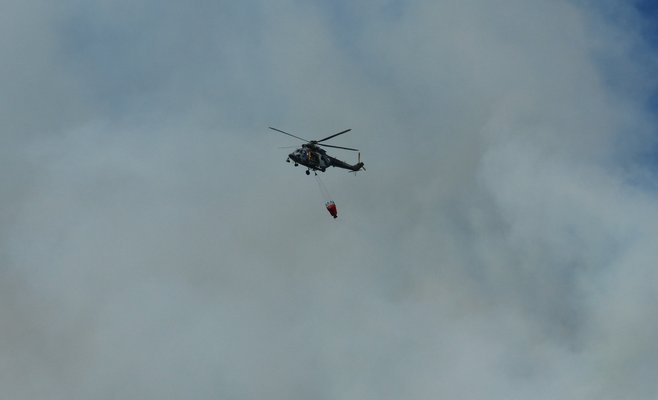 Дым от пожара в Чешской Швейцарии накрыл половину страны