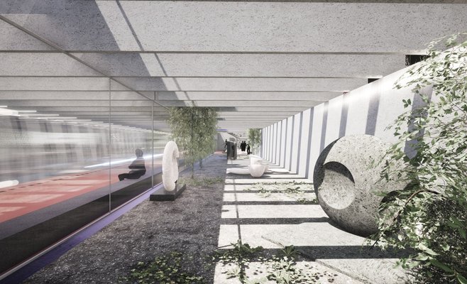 Стало известно, как будет выглядеть новая станция пражского метро