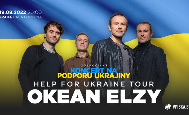 19 августа в Праге состоится благотворительный концерт популярной украинской рок-группы «Океан Эльзы»