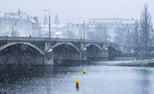В Чехию ненадолго пришла зима