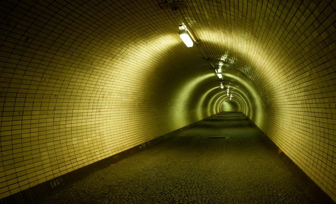 Жижковский пешеходный туннель закрылся почти две недели