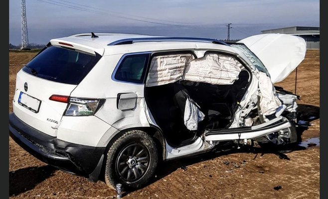 Пять женщин получили ранения в результате столкновения двух автомобилей возле Табора