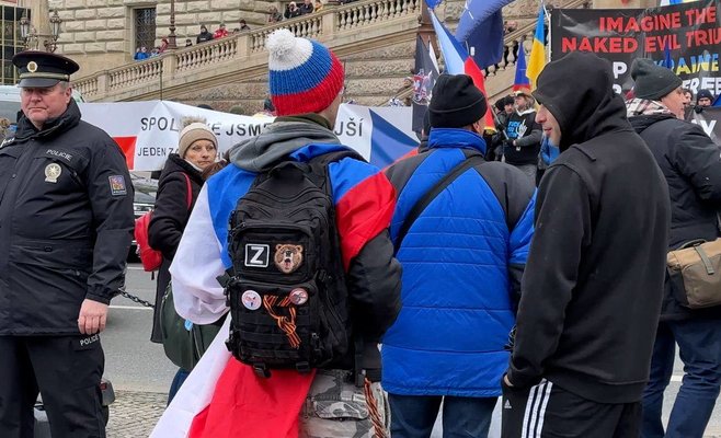 Протест против бедности на Вацлавской площади: ФОТО