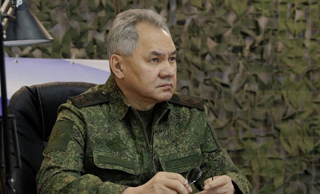 Пожар в здании Министерства обороны России