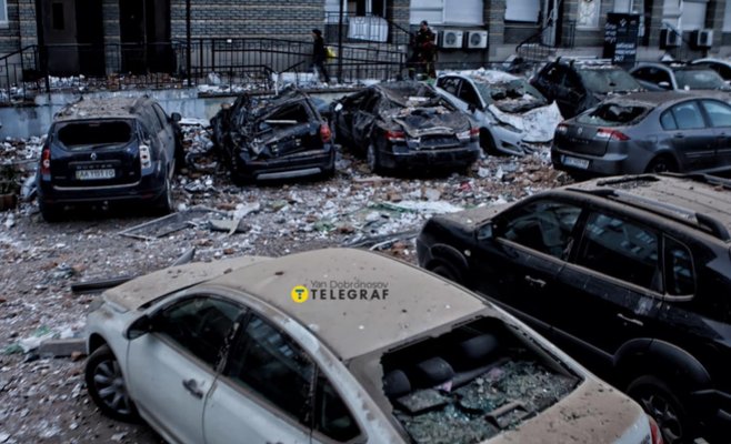 Киев подвергся еще одному массированному авиаудару, один погибший, семь раненых