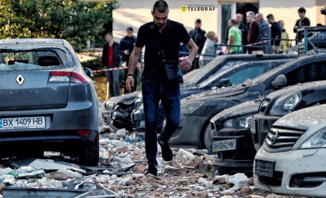 Киев подвергся еще одному массированному авиаудару, один погибший, семь раненых