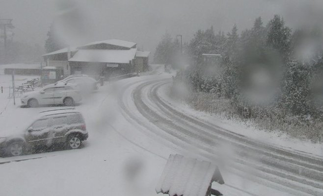В Крушных горах выпало много снега