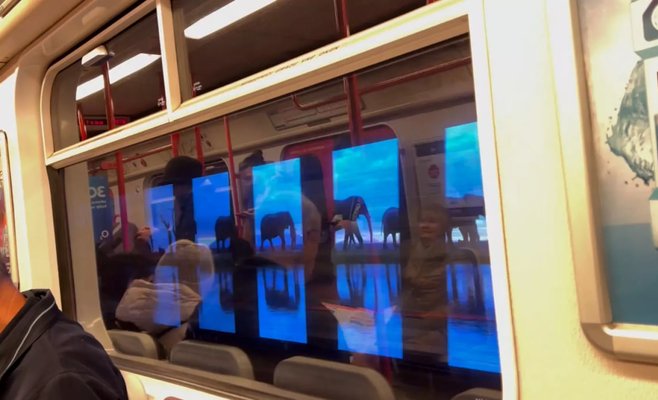 За окнами метро проплывает кит или бежит стадо слонов. Но поэтические сцены вскоре пропадут из тоннелей.