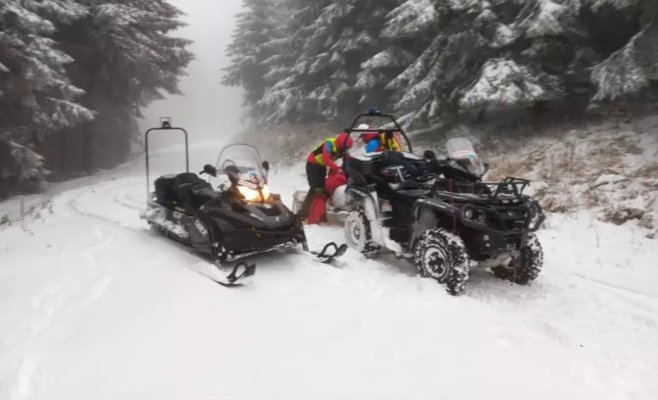 Первое зимнее вмешательство горной службы в Бескидских горах. Женщине помогло приложение