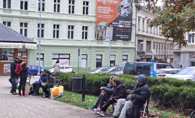 Бездомные оккупировали центр Теплиц