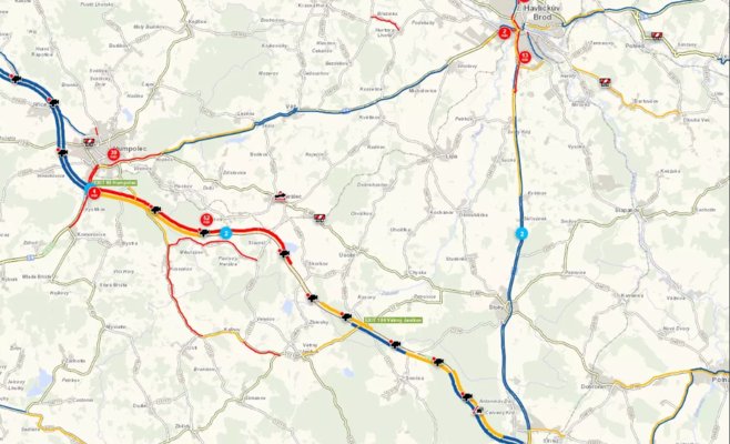 Протяженность колонны после трагической аварии на D1 составляет почти 20 километров