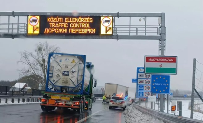 Из-за блокады около 600 грузовиков остановлены на словацкой стороне в направлении Украины