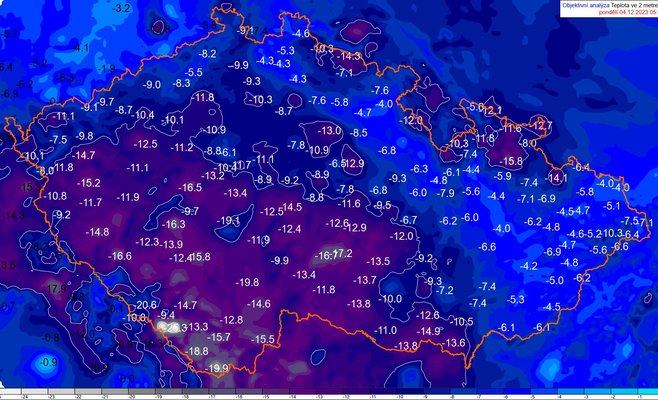 Чехия охвачена ледяным панцирем. В районе Воларов было зафиксировано -28,1 градуса