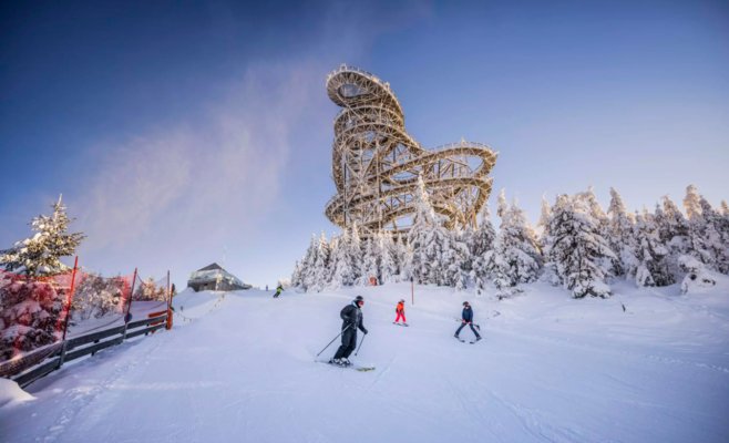 Открывается самый длинный горнолыжный спуск в Чехии