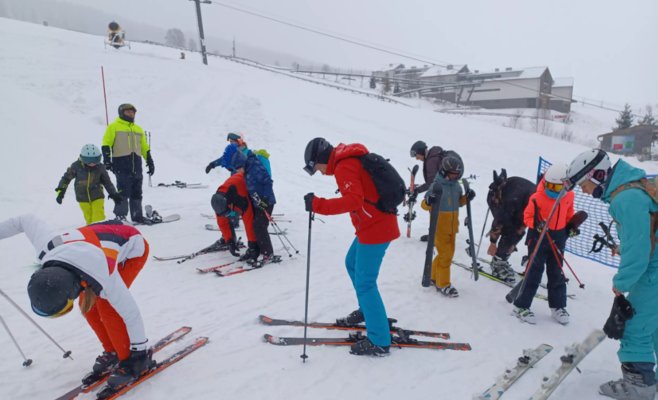 В эти выходные лыжники прокатились на самой длинной горнолыжной трассе в Чехии