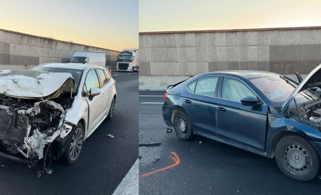 Массовая авария осложнила движение на D5 под Прагой