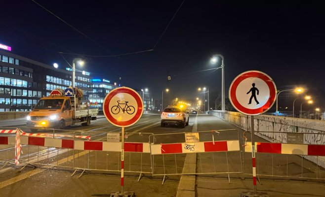 Прага закрыла Либенский мост для трамваев из-за его катастрофического состояния