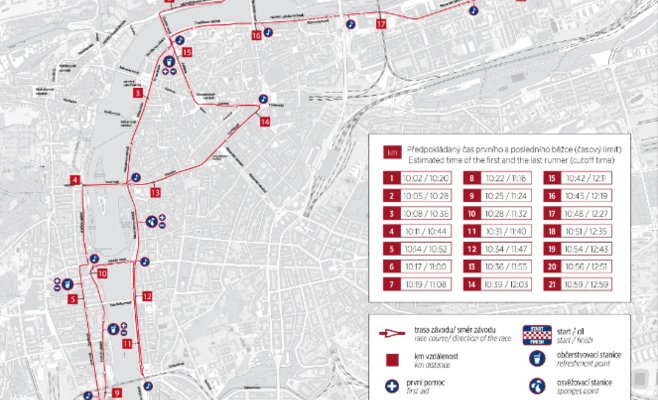 Полумарафон ограничит движение в Праге