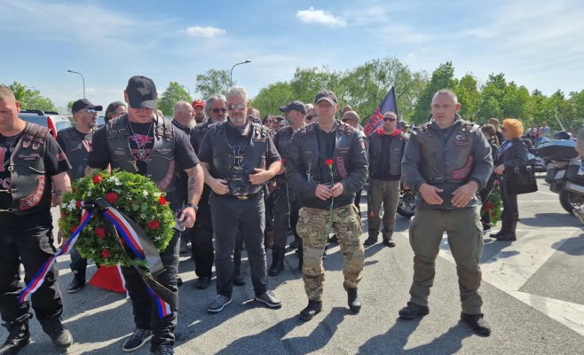 Ночные волки прибыли в Брно. Они проигнорировали противников, но не стали исполнять российский гимн