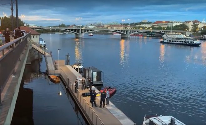Тело мужчины было извлечено из реки Влтавы в Праге