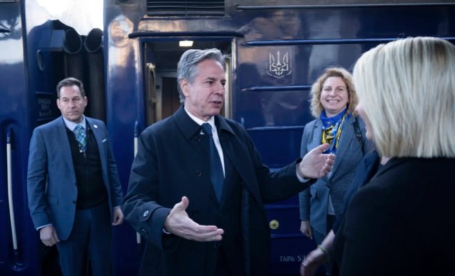 Блинкен в Киеве