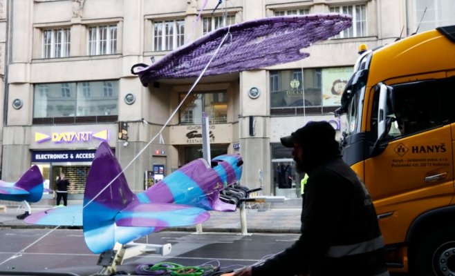 Скульптуры бабочек Давида Чернего установят в Праге