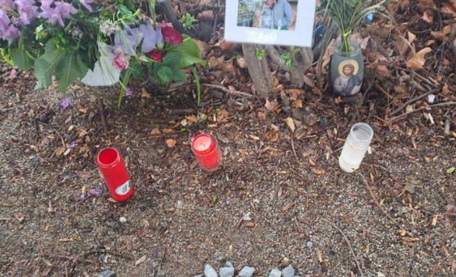 В Плзни бездомные охраняют место убийства своей подруги