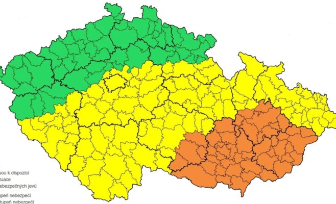 Чехию накроют очень сильные грозы