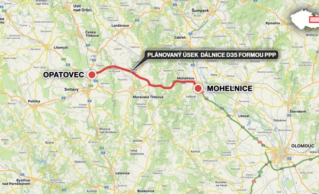 Частная компания будет управлять 57 километрами автострады D35