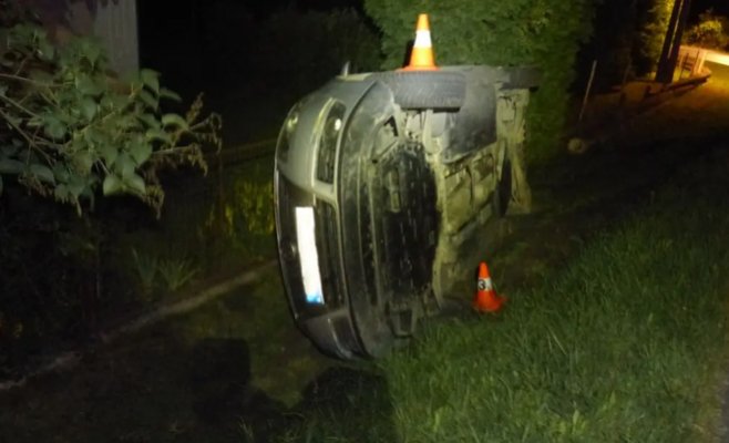 Пьяный водитель устроил аварию и сбежал с места происшествия, скрывшись у себя дома