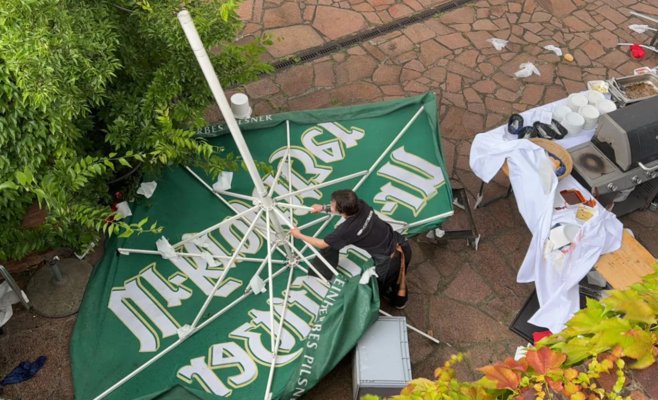 Погода не щадит: фан-зона в Лейпциге снова закрыта