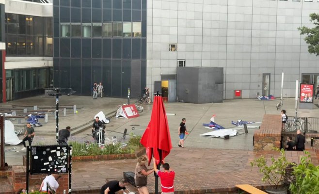 Погода не щадит: фан-зона в Лейпциге снова закрыта