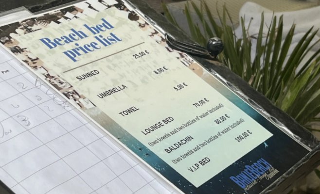 Сколько стоит аренда лежака и зонтика в Хорватии?