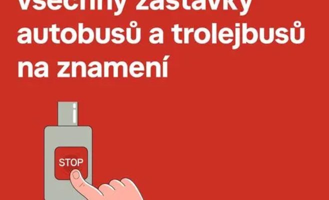 Пражские автобусные остановки в новом режиме: все остановки по требованию