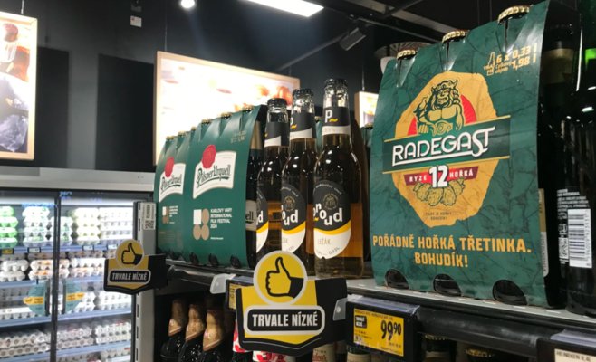 Пол-литра пива слишком много. Магазины откликаются на запросы молодежи и вводят полки с бутылками по 0,33 литра