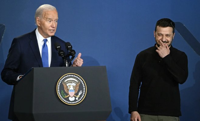 Байден случайно назвал Зеленского Путиным