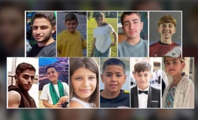 Тысячи людей пришли на похороны детей в Мадждал Шамсе: Родственники падали в обморок