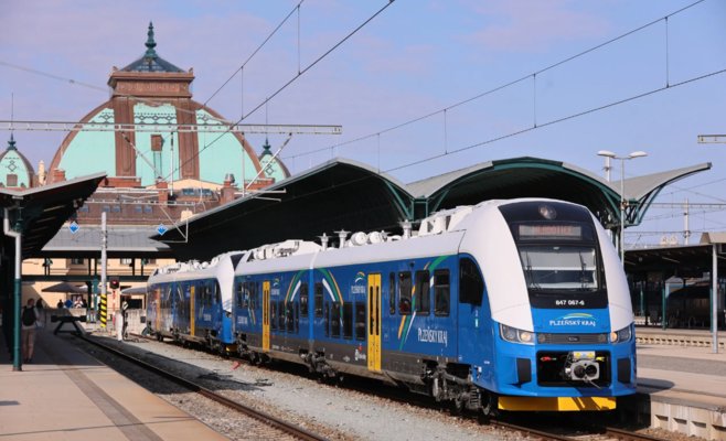 Новые поезда с двигателем Rolls-Royce вышли на линии в Плзеньском крае